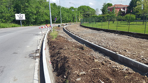 PISTA CICLABILE Busto Arsizio - lavori